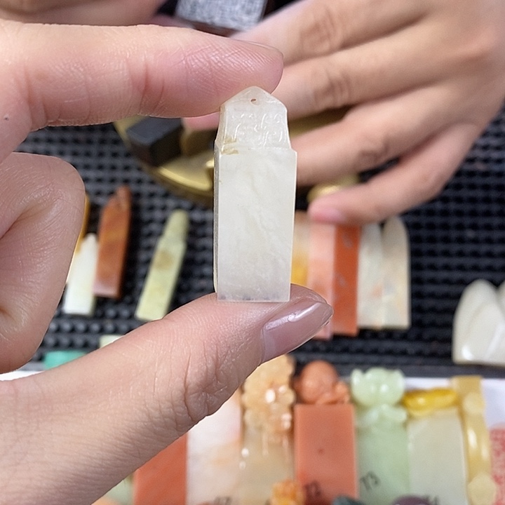 温***水老挝石现场直播手工制作
