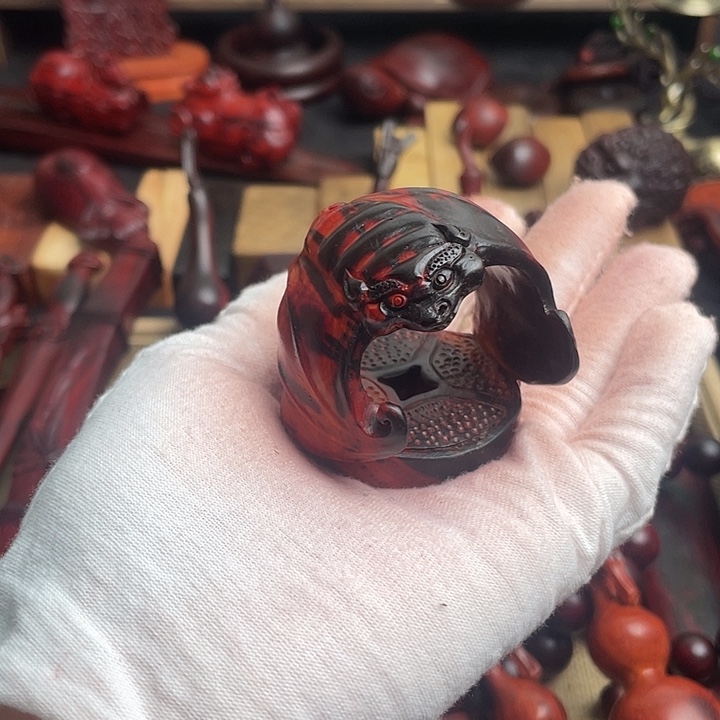 力***有木质类印度小叶紫檀檀香紫檀手把件