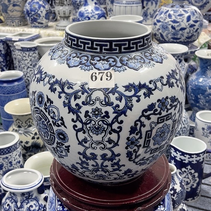 摆件杨*杨浮雕工艺聚宝花瓶