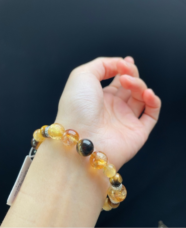 天然虎眼石塔晶手链 X52813