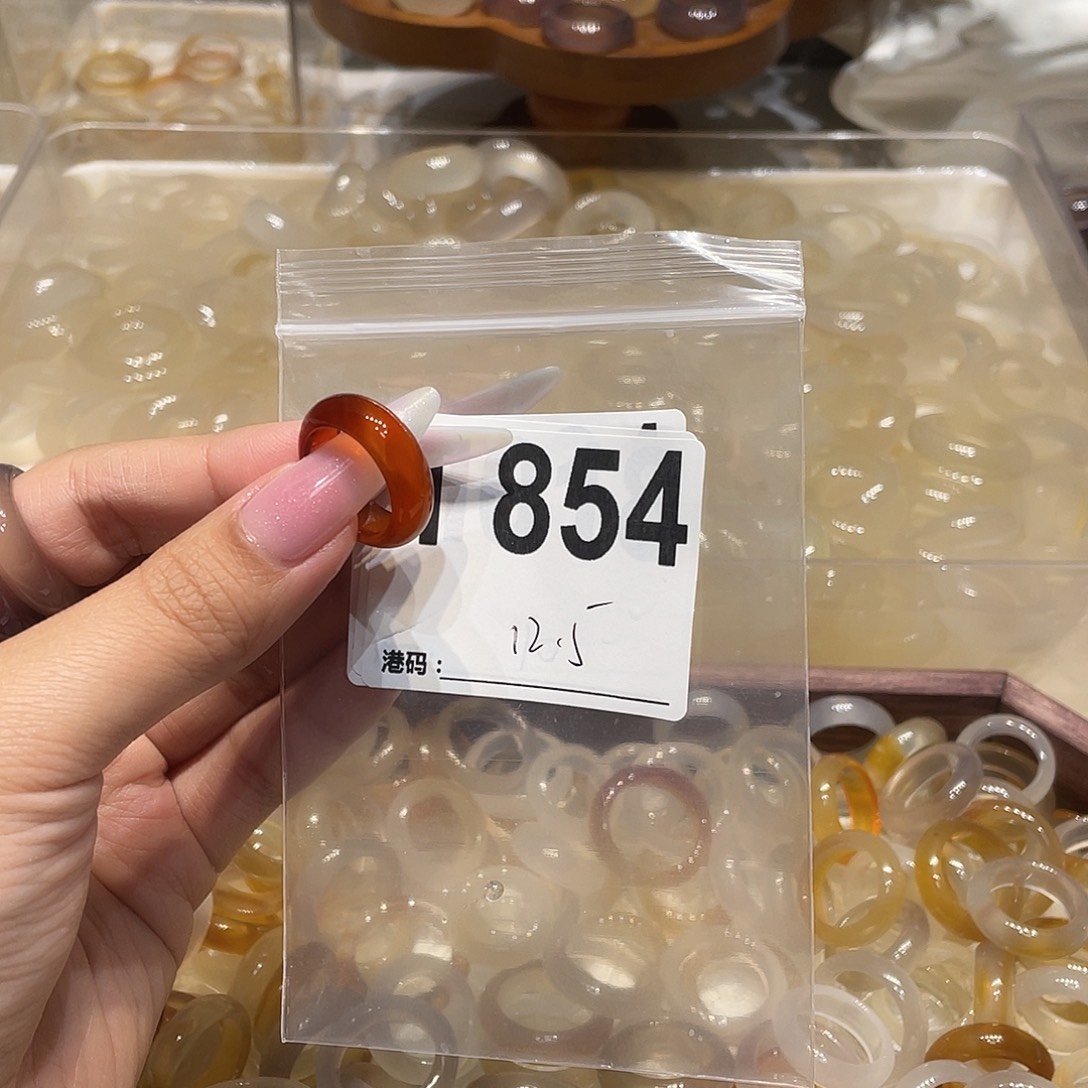 玛瑙/玉髓未镶嵌戒指854