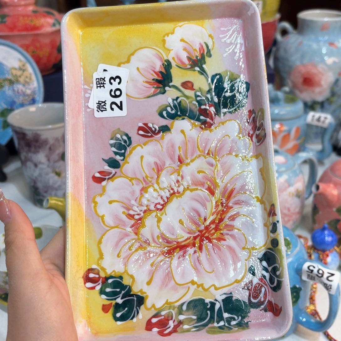 景德镇手绘高温釉下彩陶瓷茶具