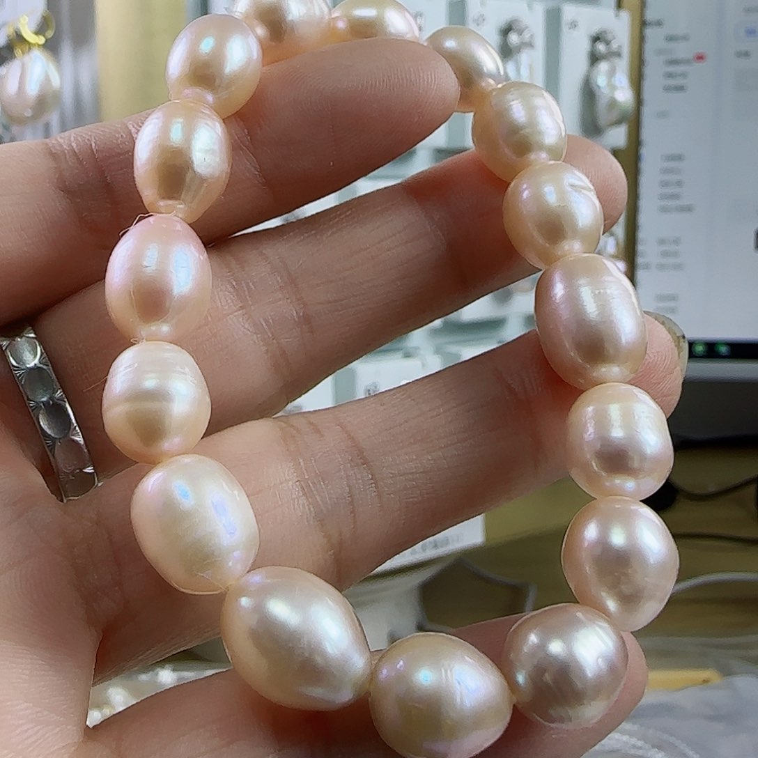 淡水珍珠手串银S925镶嵌