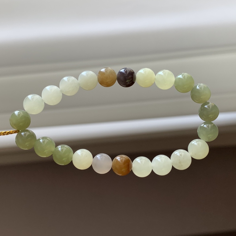 GY1267和田玉手串