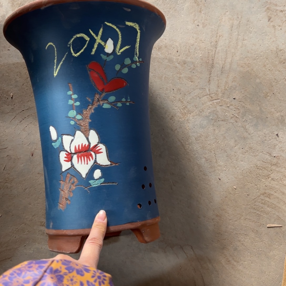 宜兴川阁紫砂花盆单个