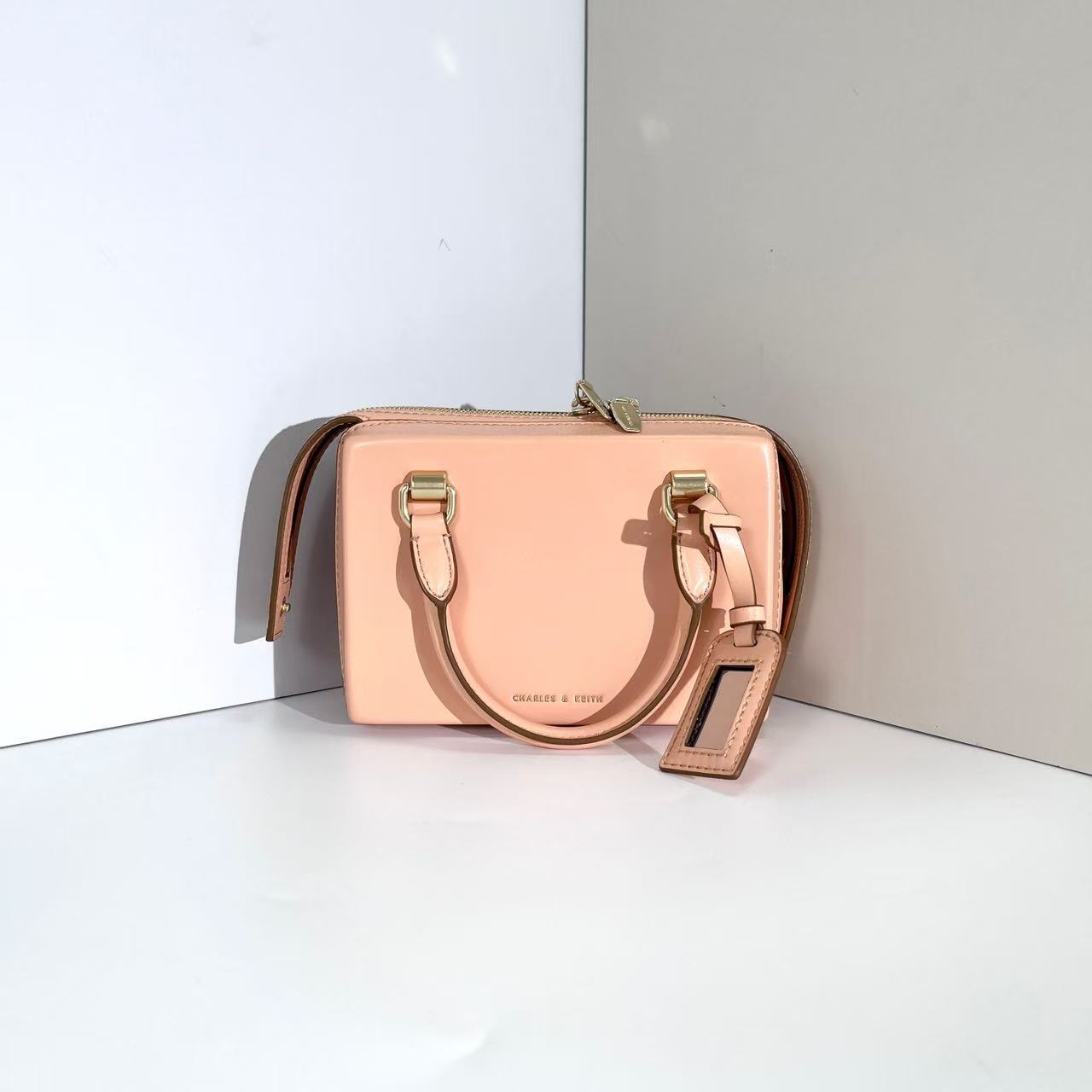 CHARLES&KEITH 50782083橙色M女士单肩手提包