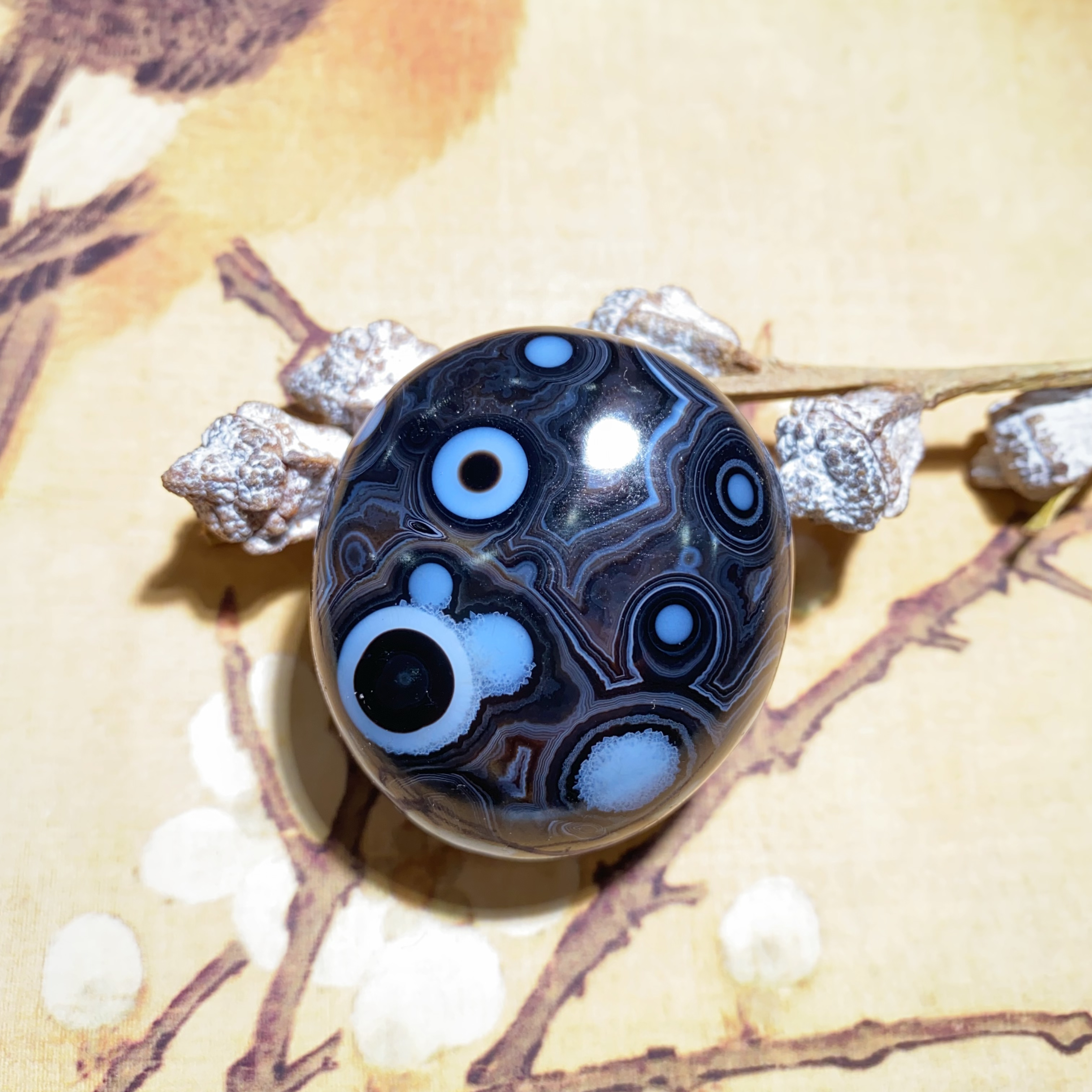 阿拉善花眼玛瑙把石