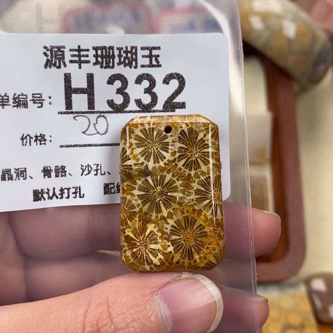 硅化玉颈饰未镶嵌张*丸
