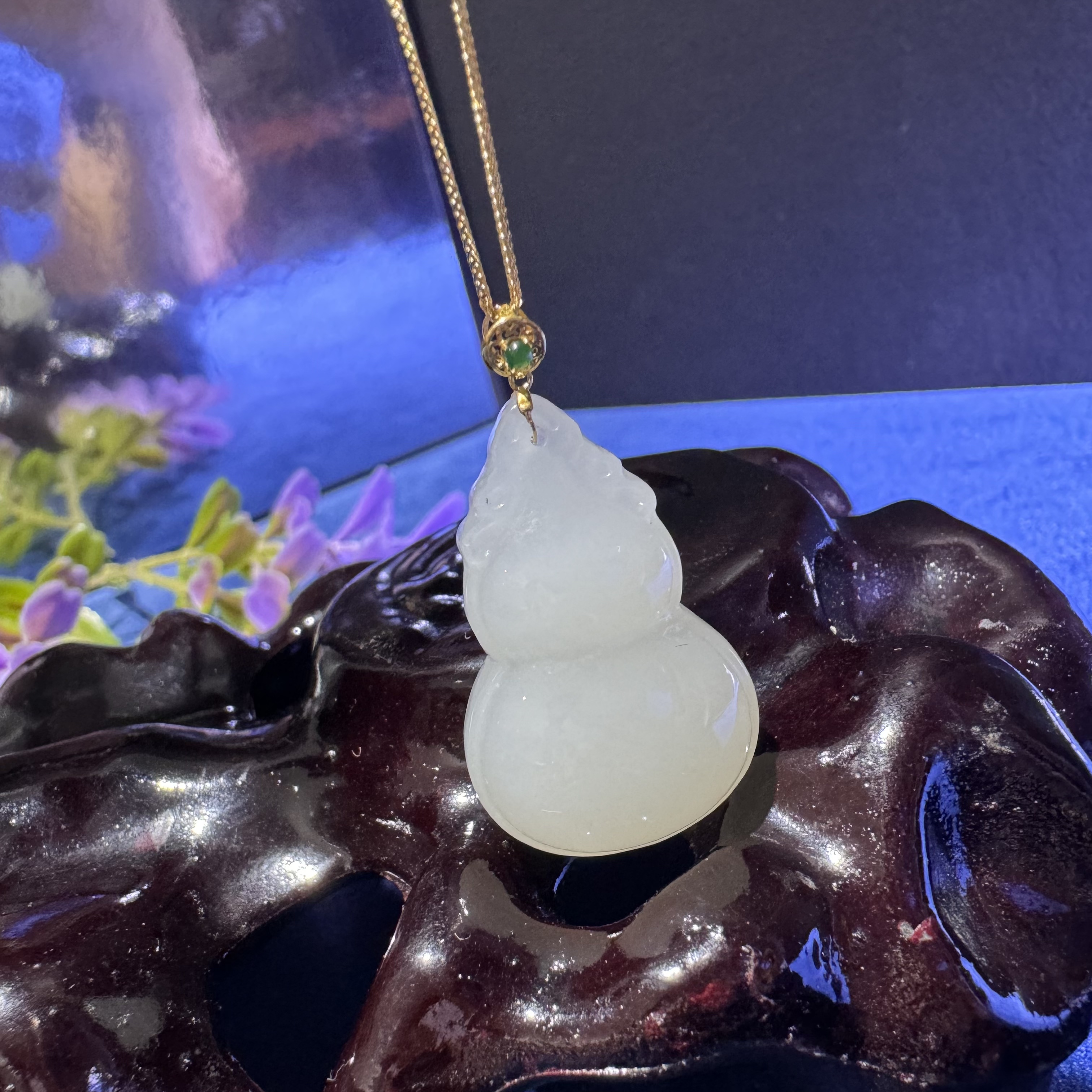 18金和田玉颈饰-HTY199