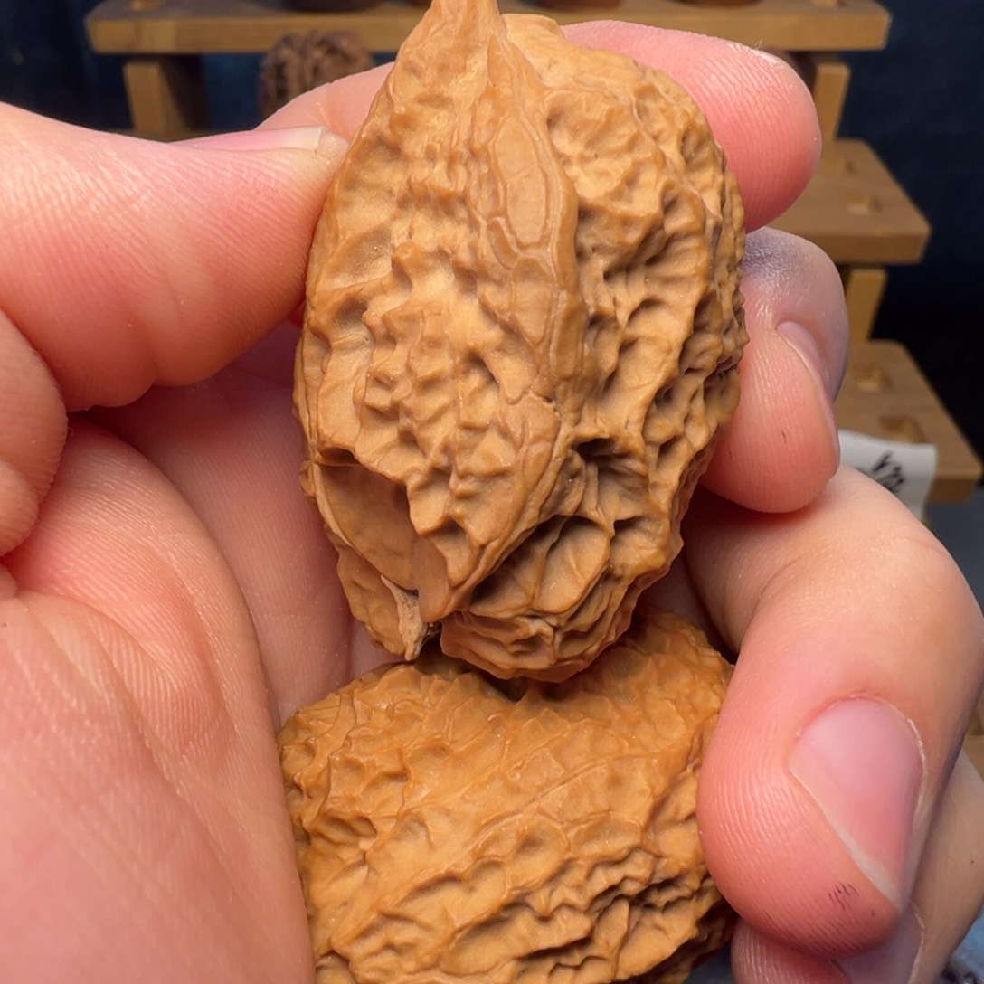 文玩核桃吊坠铁鸳鸯