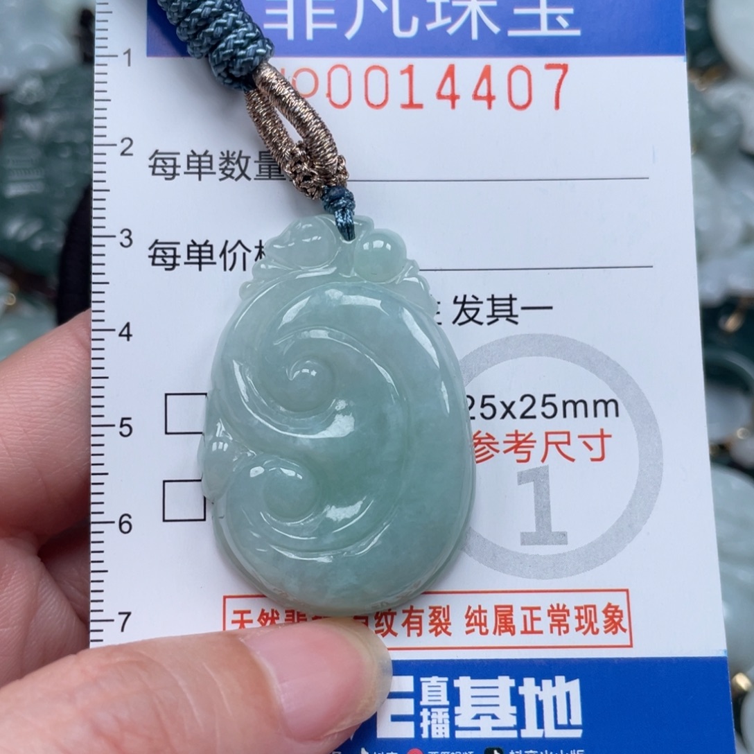 翡翠未镶嵌颈饰14407