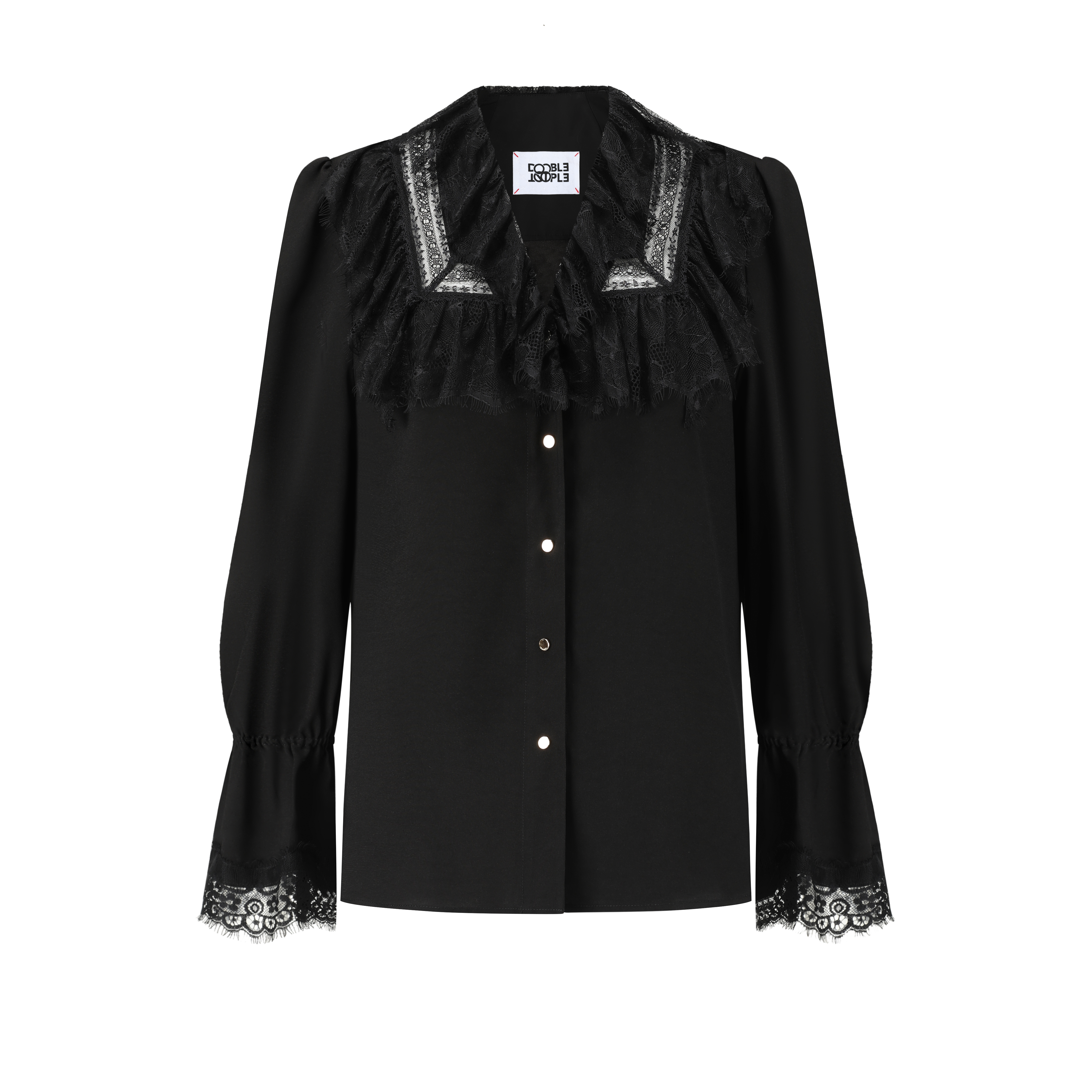 【顾文婷推荐】 YOUWEI有尾25 蕾丝领长袖衬衫 DT1625401