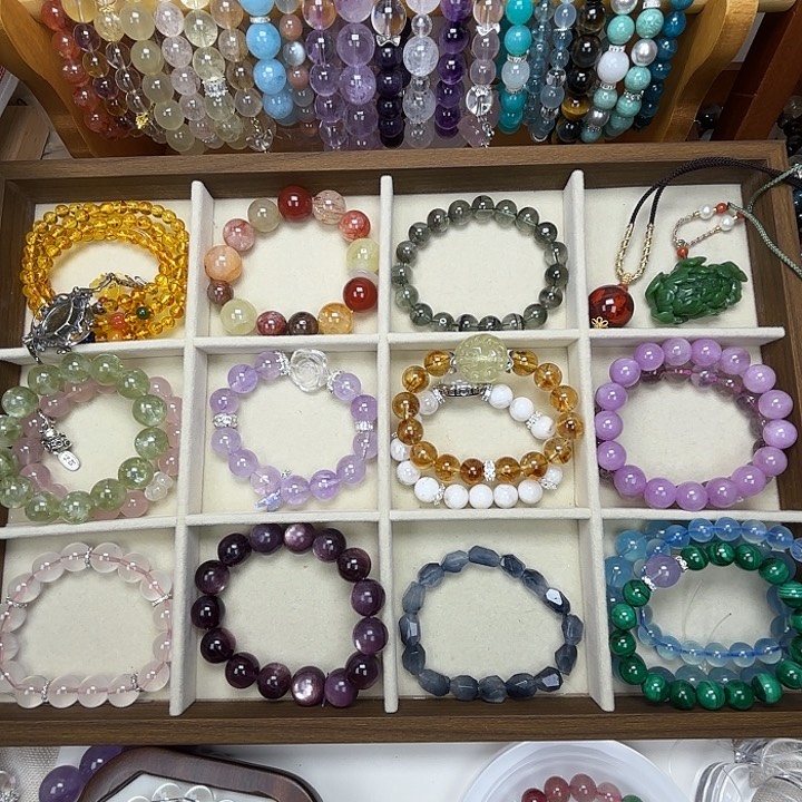 烟晶手链银S925镶嵌