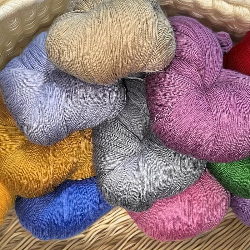 美丽诺开司米26支3股绒线老式把线半斤装柔软手编绒毛