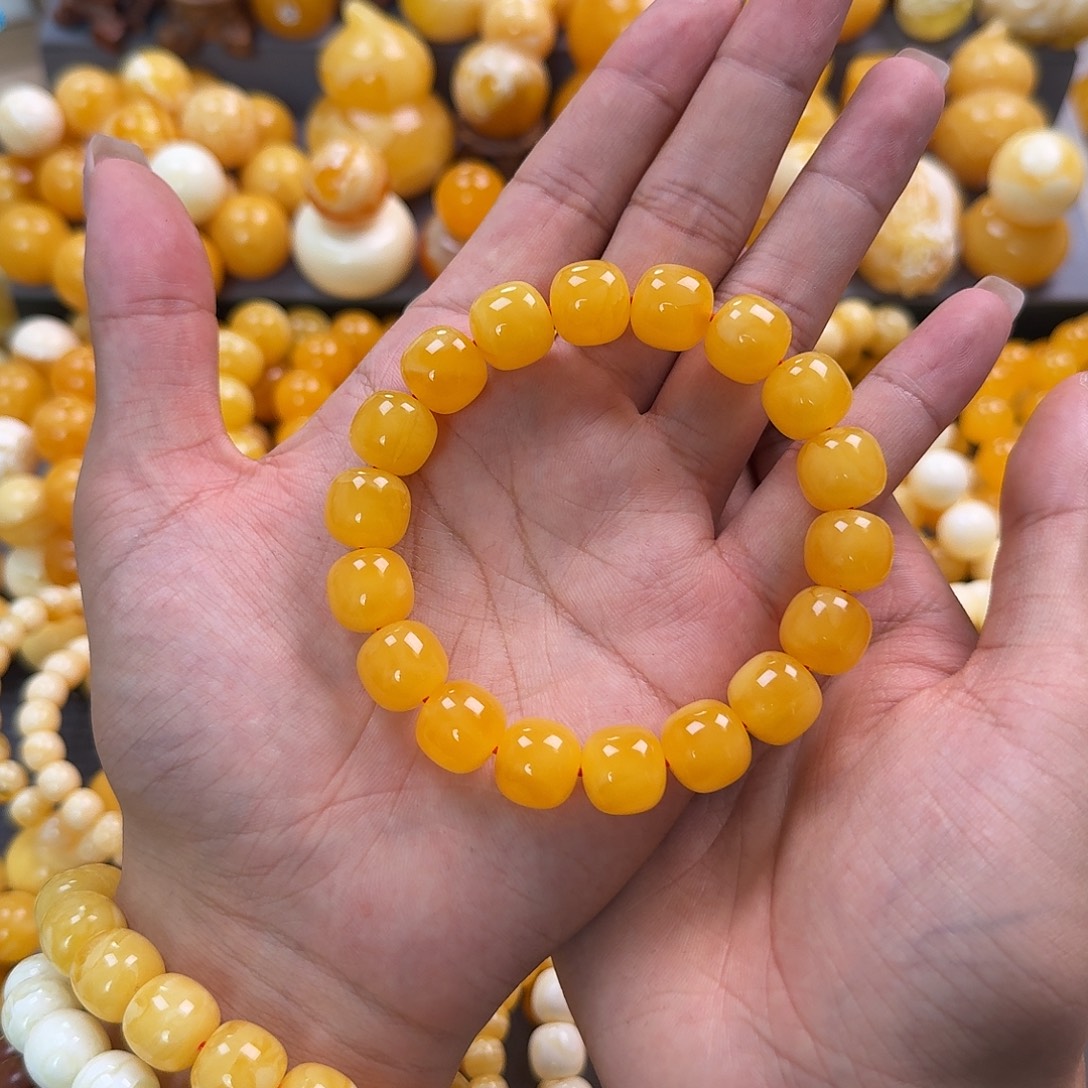 蜜蜡未镶嵌珠宝奇石同料13mm