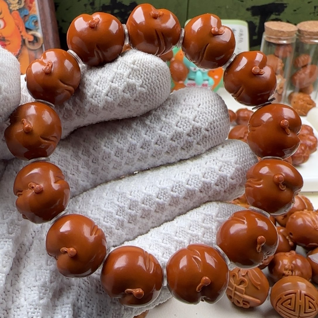 红***袋橄榄核手串/手链百态