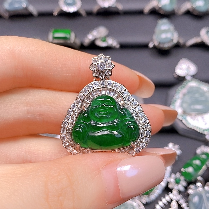 翡翠未镶嵌吊坠(不含链)