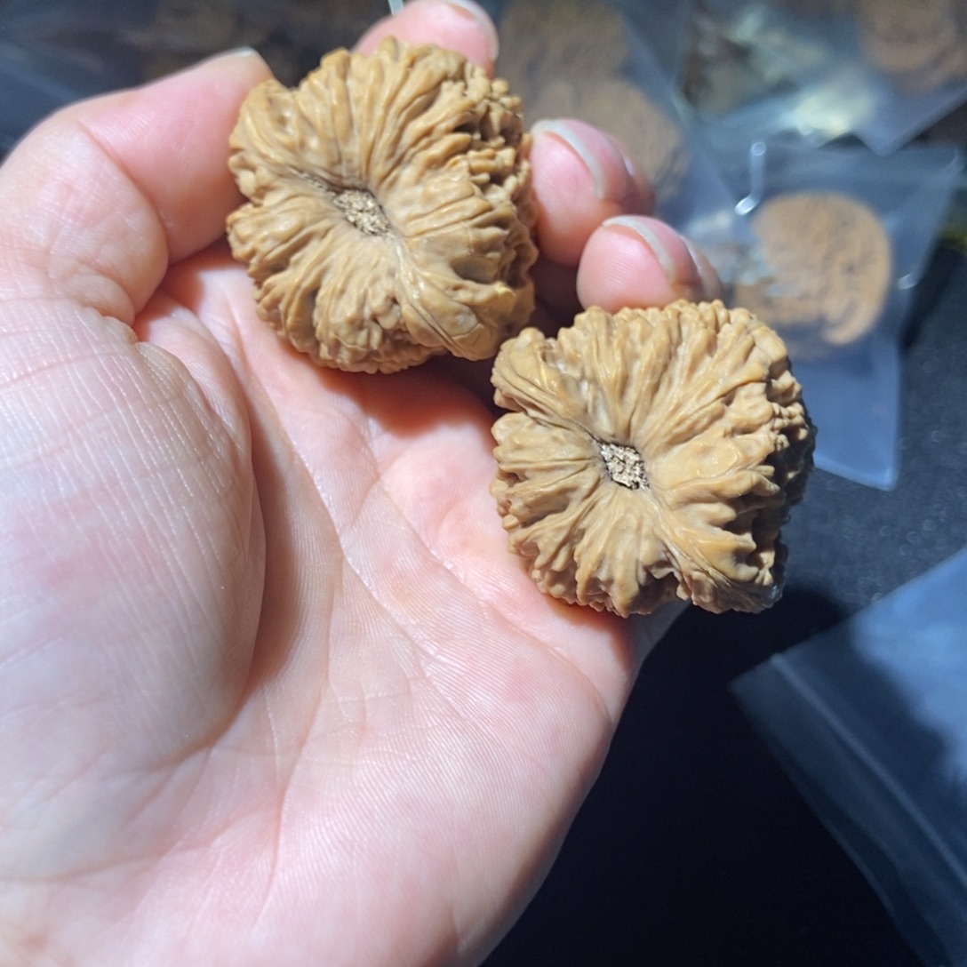 吊坠文玩核桃凹底南疆石288