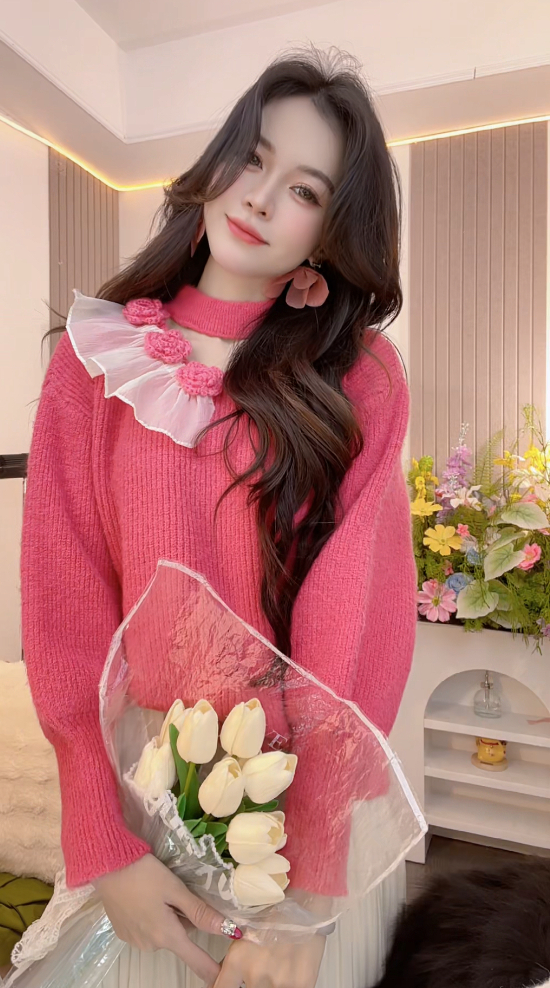 【圈圈温柔内搭】毛针织衫时尚百搭甜美秋冬新款2025网红温柔