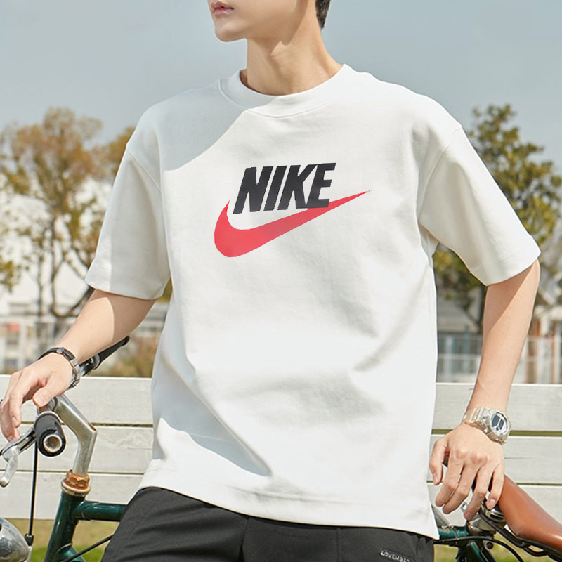 NIKE耐克短袖t恤男夏季纯棉休闲上衣透气圆领正品半袖体恤AR5005