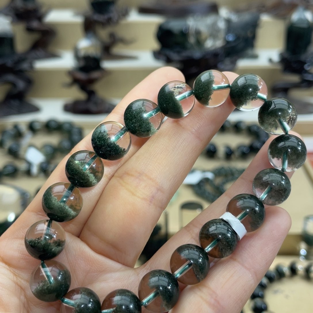 水晶手链未镶嵌绿幽灵手链