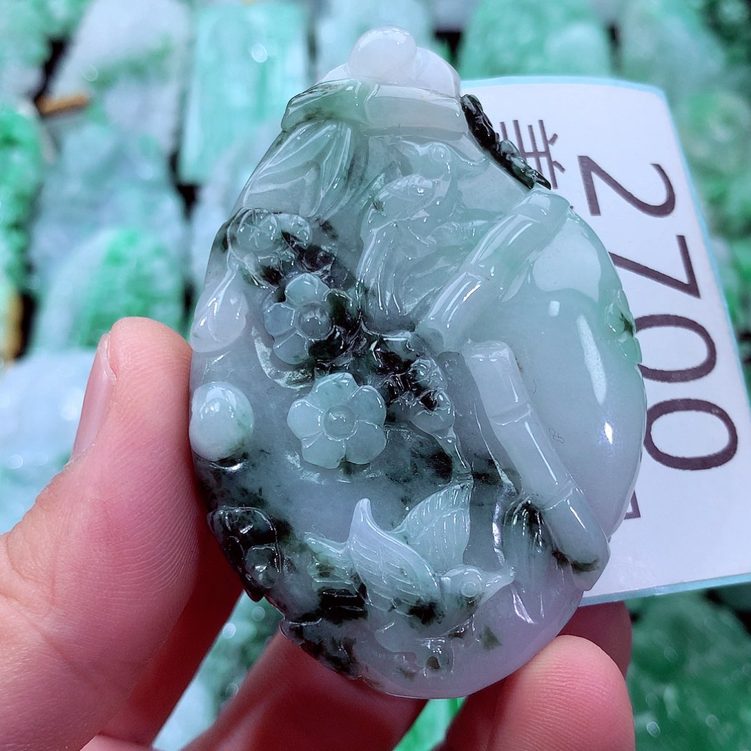 翡翠未镶嵌吊坠(不含链)