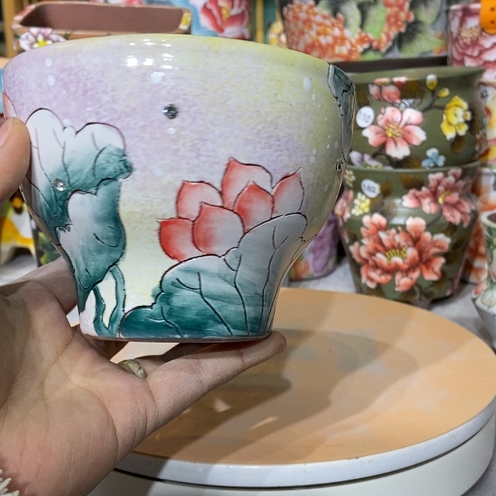 红陶景德镇艺术手绘作品