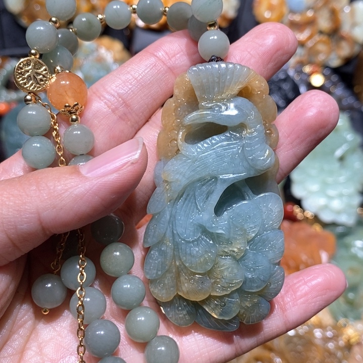 岫玉毛衣链未镶嵌