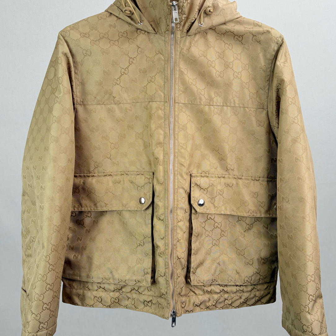 未使用 GUCCI/古驰 GUCCI古驰双G满LOGO棉服外套38码15359