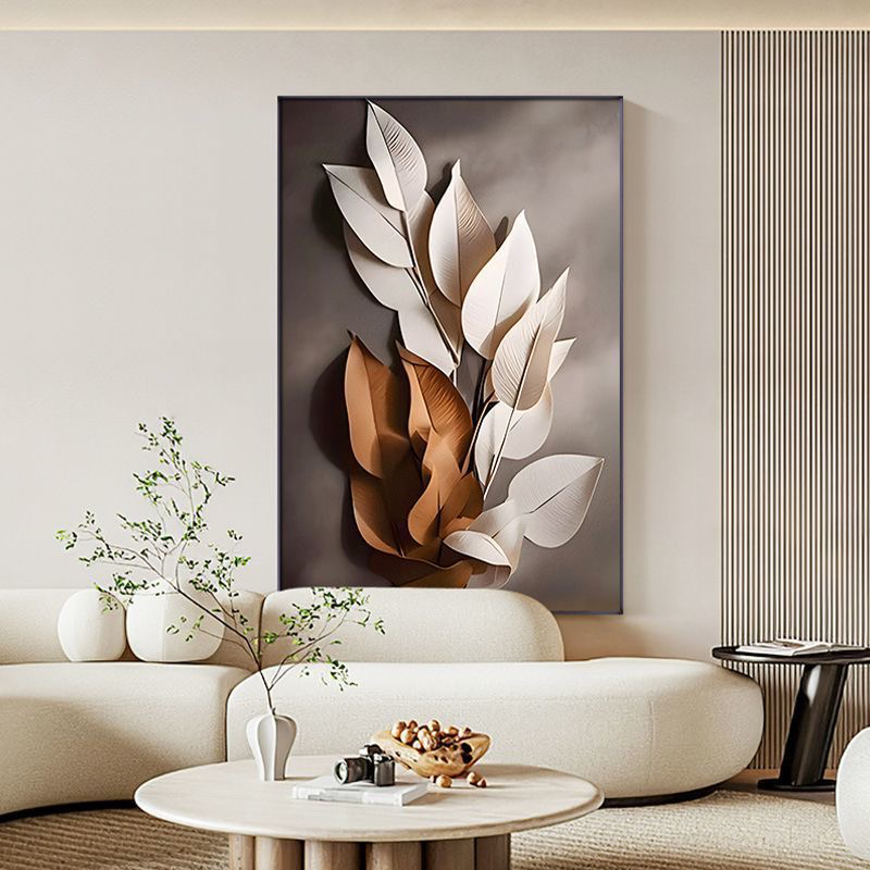 现代简约客厅装饰画侘寂风高档玄关画高级感落地画沙发背景墙挂画