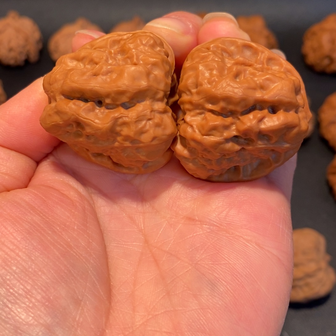 辽***店文玩核桃把件蛤蟆头