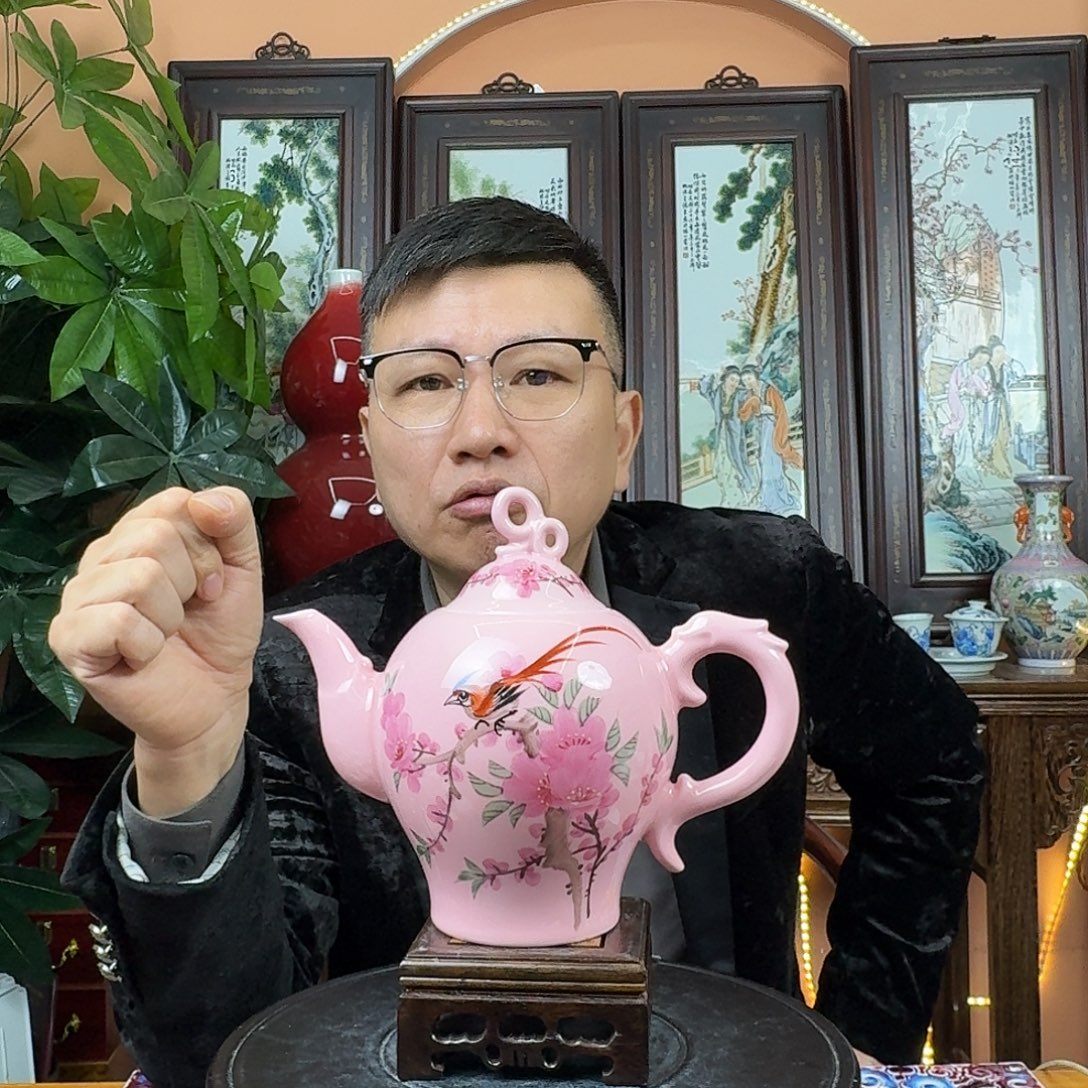 摆件陶景德镇陶瓷手工壶