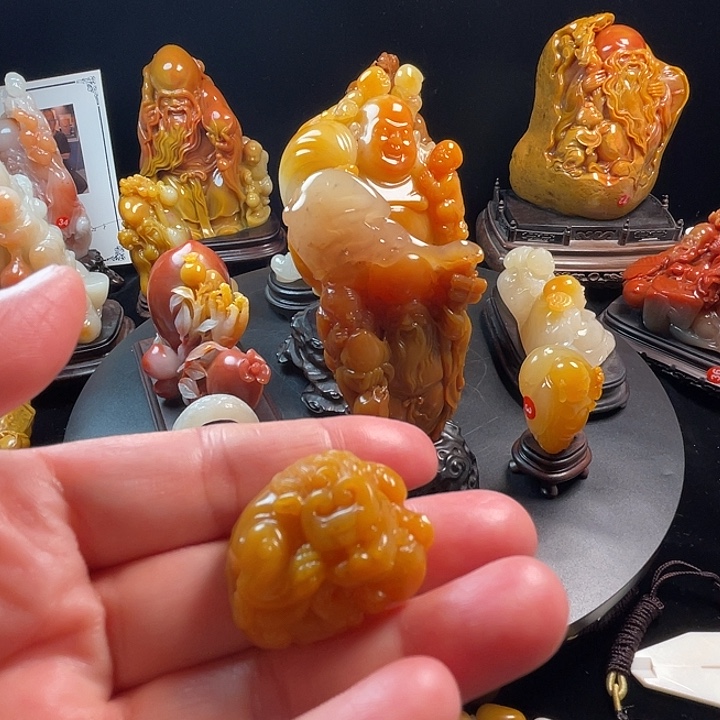 寿山石印石福建福州寿山石雕工艺