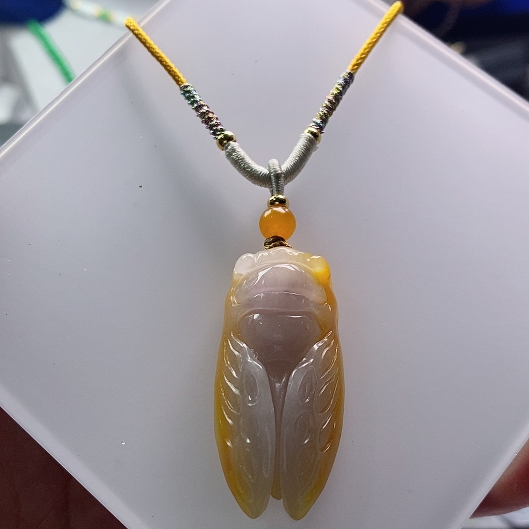 翡翠未镶嵌吊坠(赠链)