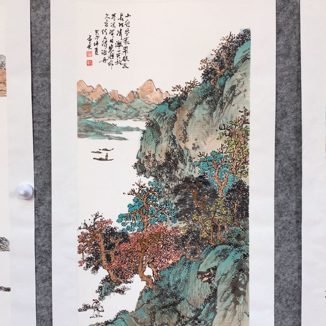 国画山水作品写意