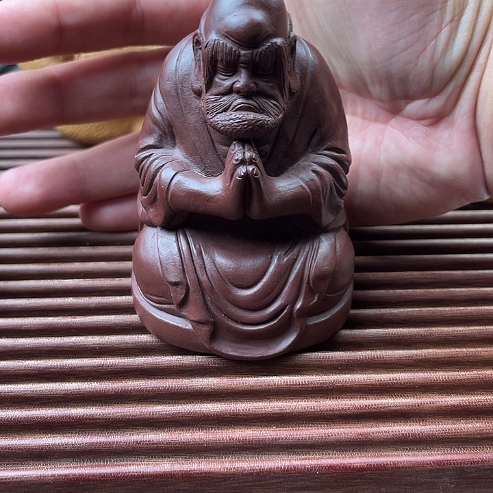 茶宠紫砂紫砂达摩