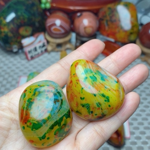 未镶嵌玛瑙/玉髓珠宝奇石云****器打孔不退不换