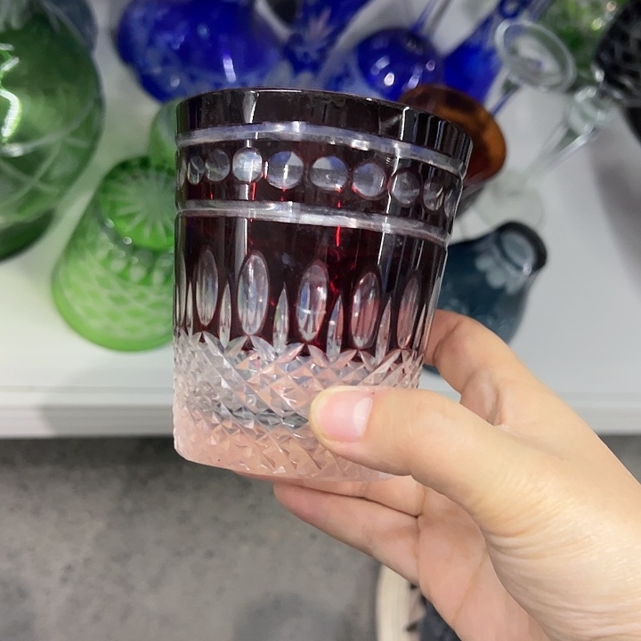手柄款水晶玻璃微瑕一个