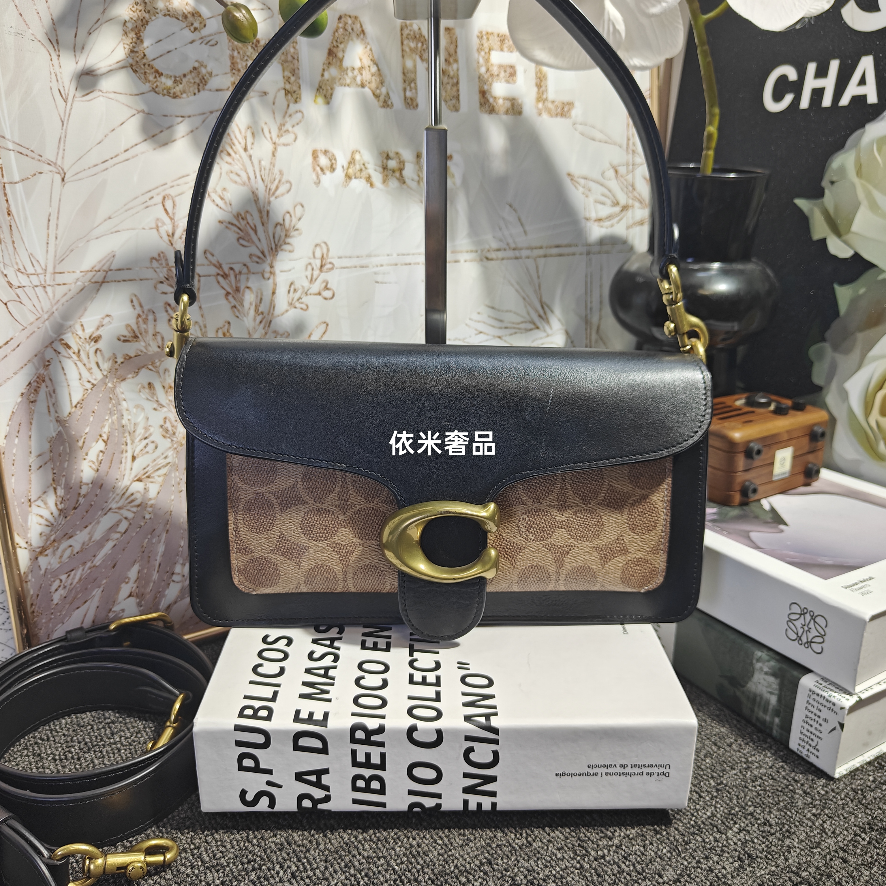 95新 COACH/蔻驰 蔻驰酒神手提单肩包G25101802尺寸26*15