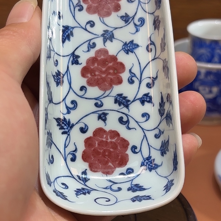 人***）青花手工手绘茶测