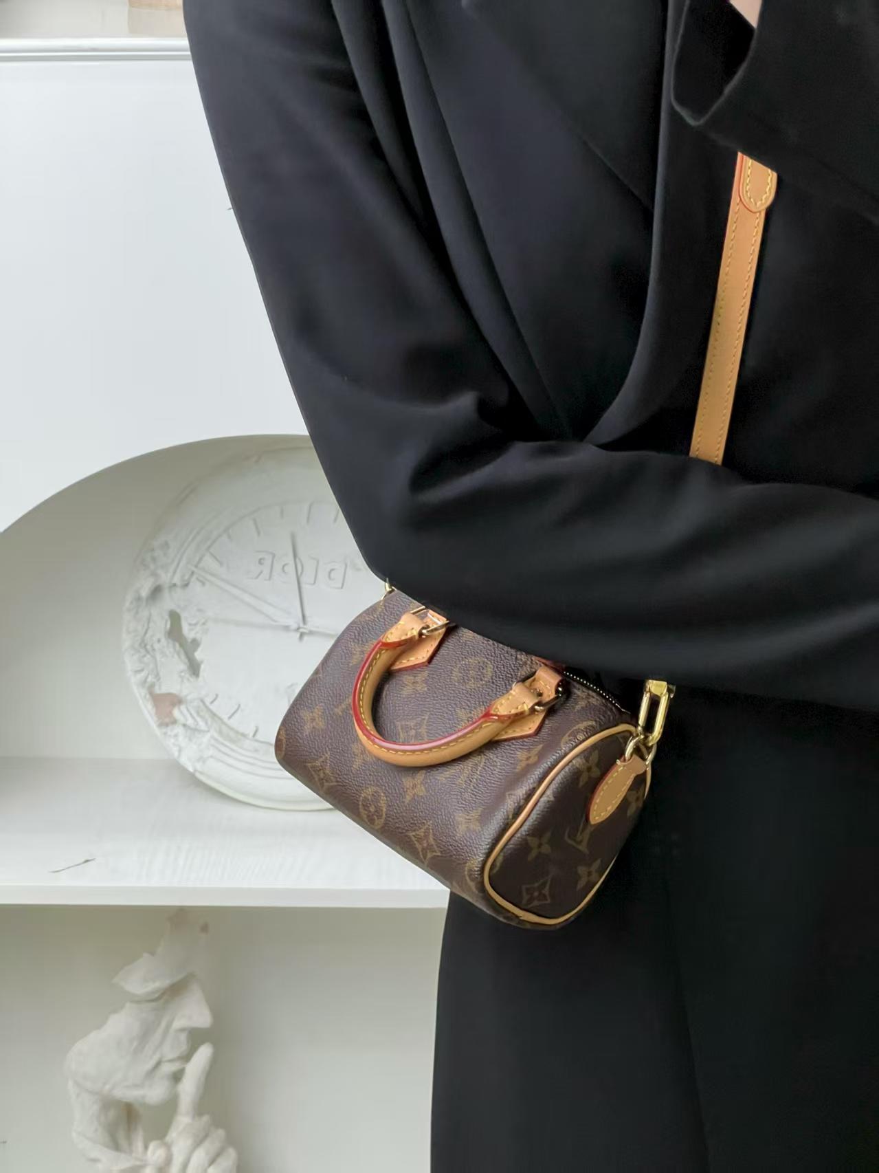 99新 LouisVuitton/路易威登 speedy nano新款包/甄选