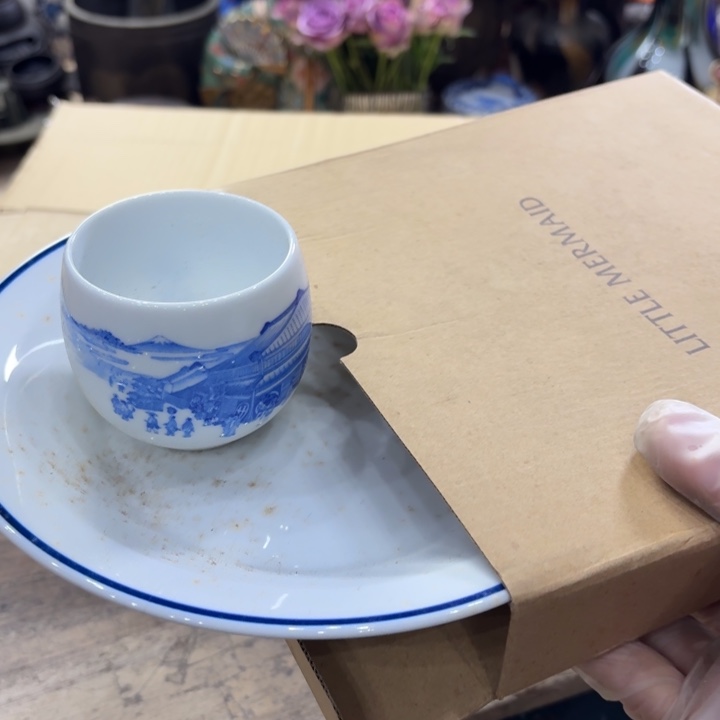 陶瓷古美术置物摆件