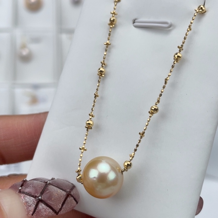 海水珍珠颈饰18K金镶嵌