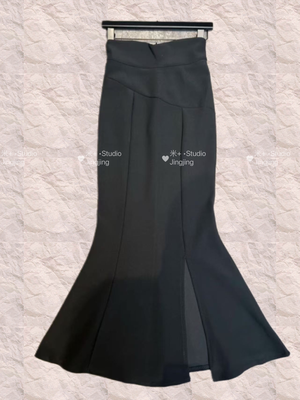 Mi+【婀娜身段】#3133超高腰显大长腿开衩半身裙