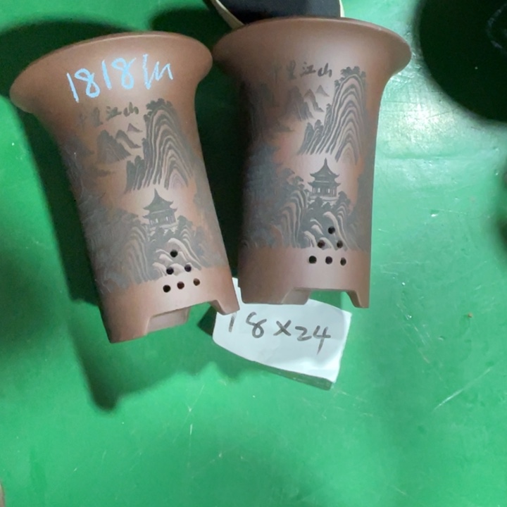 玩***来紫砂花盆微瑕中号