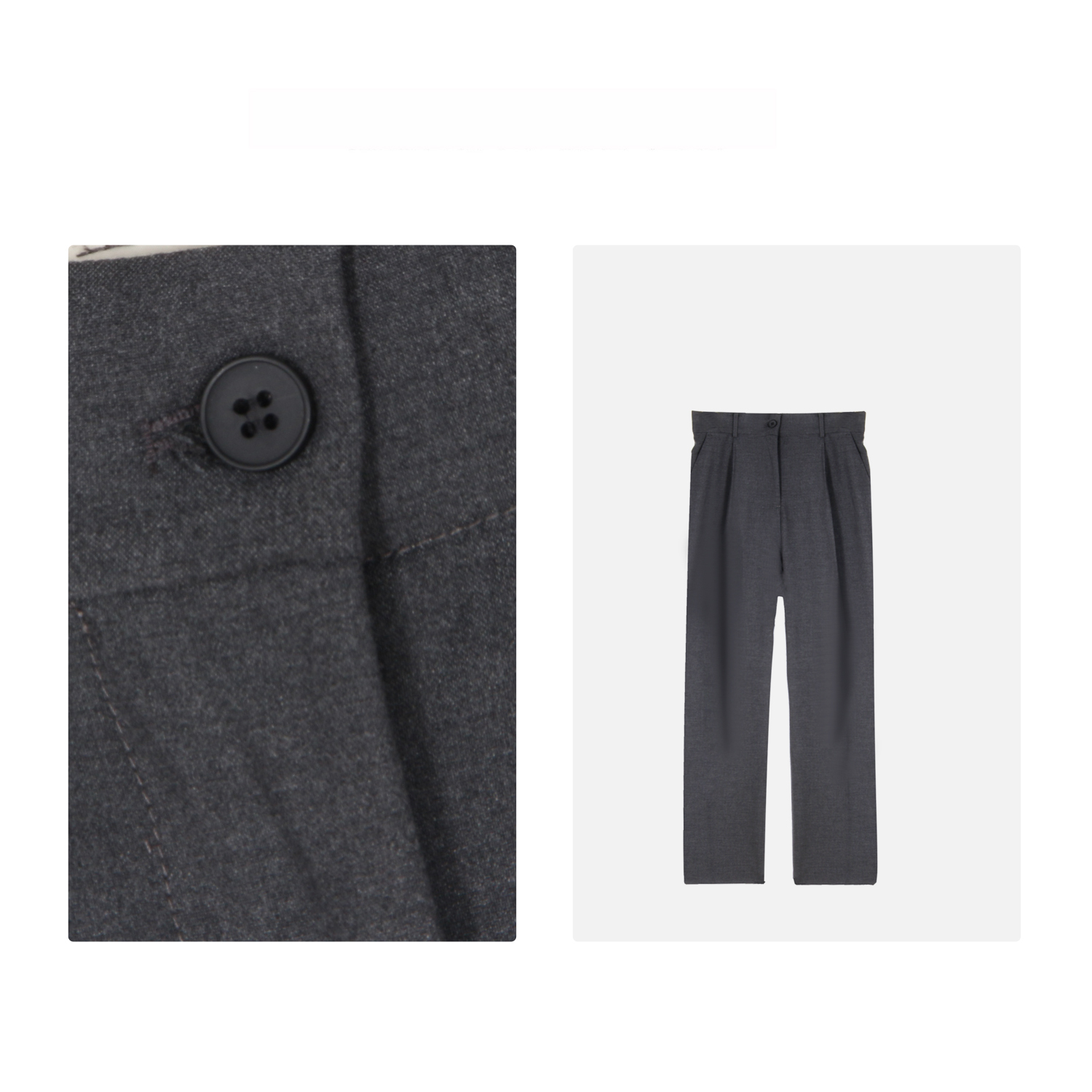 凯特丝蓓605#百搭休闲灰色垂感直筒裤西裤长裤显瘦时尚休闲裤