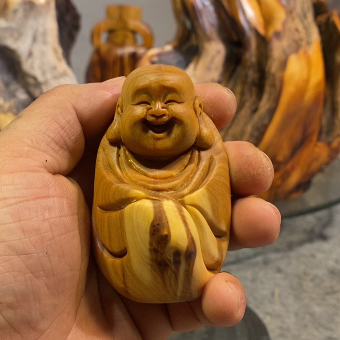 【闪购商品】柏木（崖柏）根雕木雕工艺品摆件家居手把件