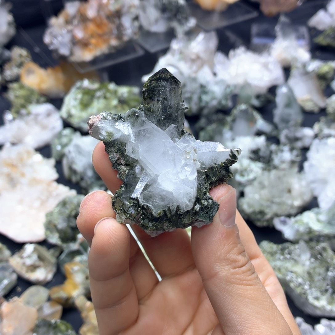 石材被封印的绿帘