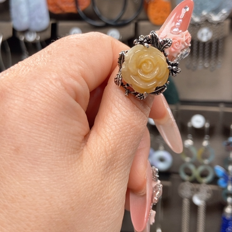 【闪购商品】翡翠耳饰未镶嵌戒指