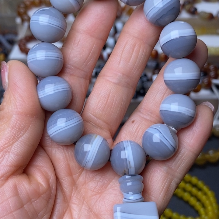 踏***方玛瑙/玉髓未镶嵌手链